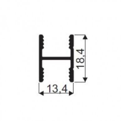 Profilis horizontalus jungiantis H 5m